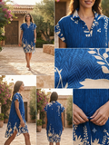 Robe chemise - Bleu éléctrique