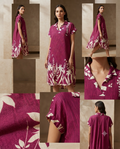 🌸 Robe Fleurie en Fibre de Lin