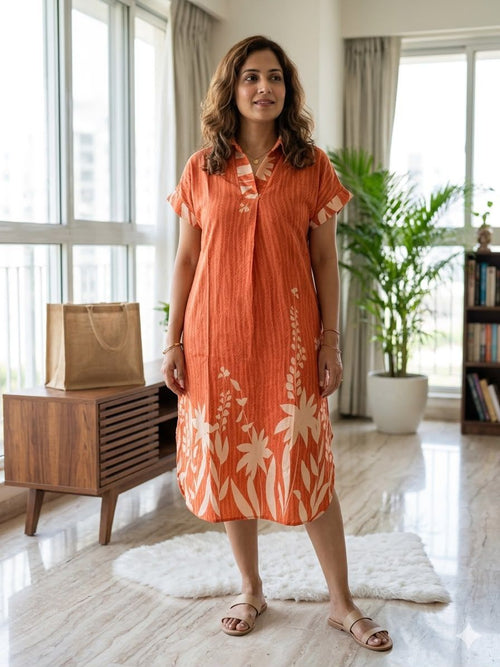 Robe Chemise - Orange